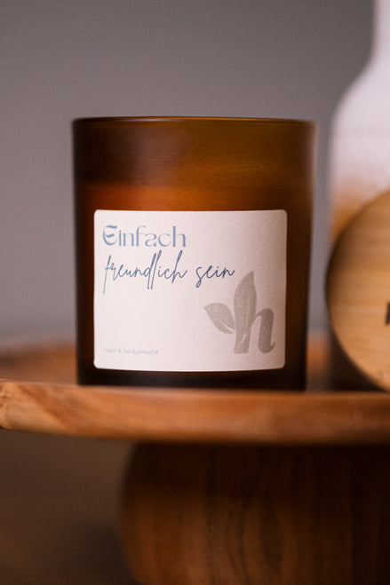 Einfach freundlich sein