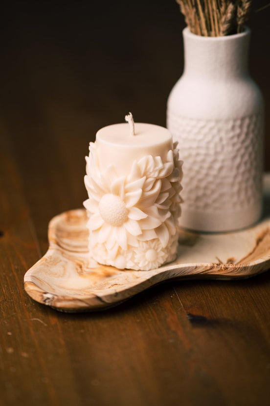 Sonnengruß – Standkerze - Herzton