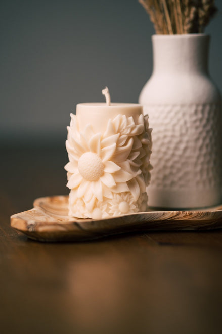 Sonnengruß – Standkerze - Herzton