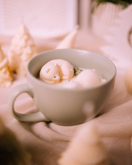 Winterschlaf - Eisbärentasse - Herzton