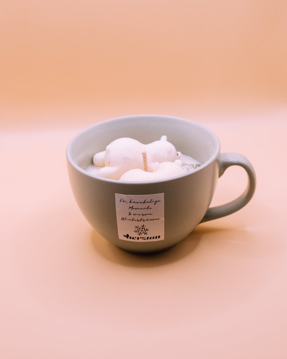 Winterschlaf - Eisbärentasse - Herzton